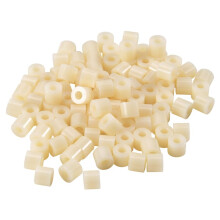 Plastik Zylinder Abstandshalter Unterlegscheibe 7mm x 3.2mm x 6mm 100 Stk Elfenbein