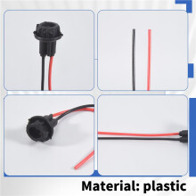 10x T10 W5W 168 194 Lamp holder Socket glass base lamp Socket DIY, Black