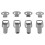 Cabinet Silver Tone Spring Loaded Toggle   Hasp 4 pcs 1