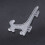 12Pcs 3 Inch Plastic Easels or Plate Holders Display Dinner Plate (Transparent) 4