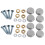 16 mm Stainless Steel Mirror Nails Screw Cap (8 Pieces) 1
