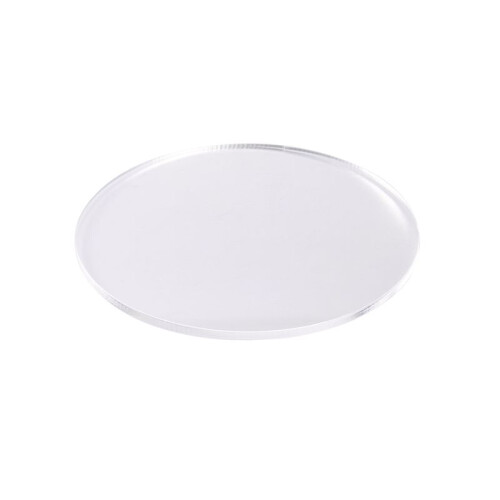 Transparent 3mm thick Mirror Acrylic round Disc Diámetro:100mm