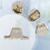 1.6cm Dia Single Roller Window Pane Pulley Doors Wheel Silver + Gold 6