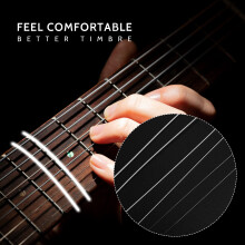 set of 6 150XL gauge 0.009 inch steel strings for electric guitar