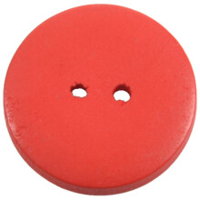 50Pcs Mixed Round 2 Holes Wood Sewing Buttons Scrapbooking 25mm(1") Dia