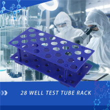 Laboratory Plastic 28 Hole 17mm Dia 15ML Centrifugal Test Tube Rack Holder