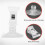 2 PCS 47mm Clear Plastic Wall Suction Cup Clip Clamp 5