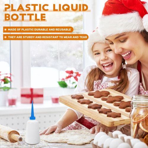 250ml Clear White  Plastic Liquid Glue Applicator Bottle 1