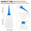 250ml Clear White  Plastic Liquid Glue Applicator Bottle 7