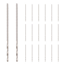 20 Pcs 30mm Long 0.8mm Dia Micro HSS Twist Drill Bit