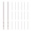 20 Pcs 30mm Long 0.8mm Dia Micro HSS Twist Drill Bit 1