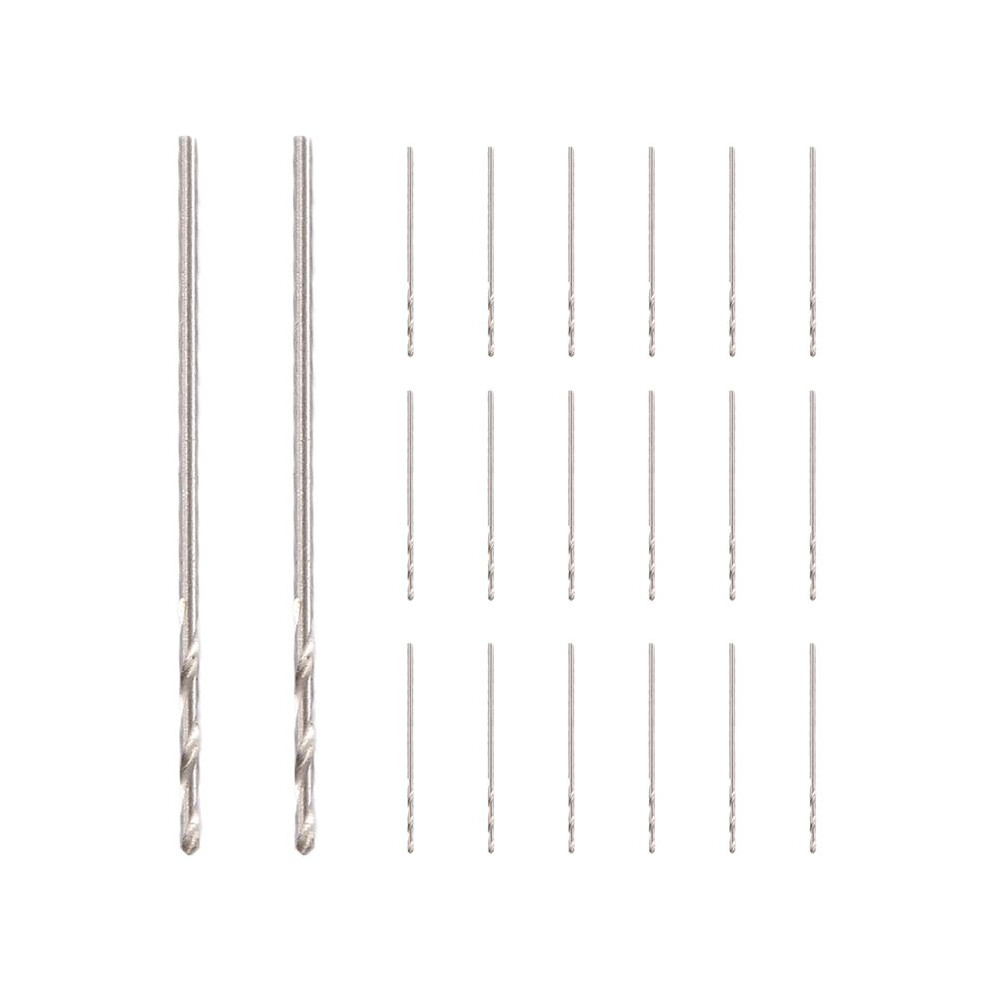 20 Pcs 30Mm Long 0.8Mm Dia Micro Hss Twist Drill Bit 6031192239828