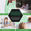 Green Plastic Circles Squares Hexagons Geometric Template Ruler 0-20cm 6