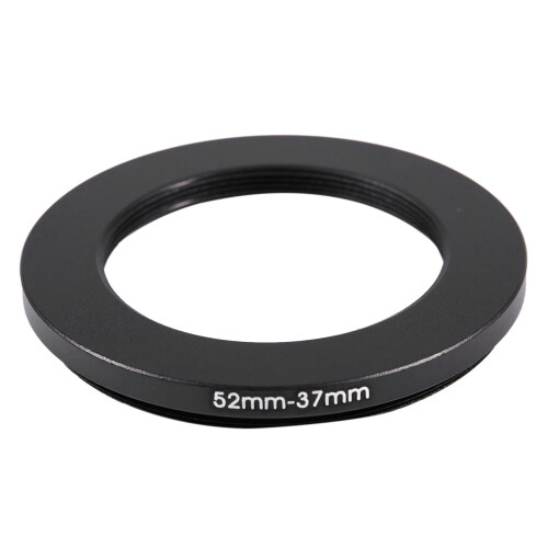 52mm-37mm 52mm to 37mm Black Step Down Ring Adapter for Camera