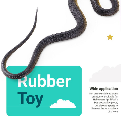 Rubber Snake Pretend Trick Toy Garden Props 2