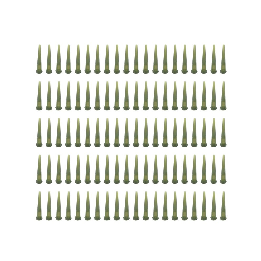 100 Pcs Green Plastic Tapered Pinhead Glue Liquid Dispenser Needles 14G 6031549531933