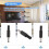 20 Pcs Black 2.5mm x 5.5mm  Power Male Plug Jack Adapter 4