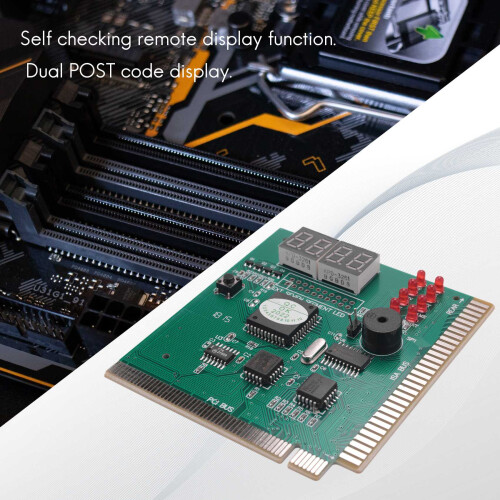 Carte de diagnostic pour carte mere PC Analyseur de code POST PCI / ISA a 4 chiffres 1