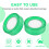 Plastique vert 7cm Dia Eponge doigt mouille argent Caissier 2 Pcs 2