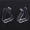 4 Pcs Home Party Clear Plastic 20mm-35mm Desk Table Cloth Clips 2