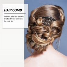 2pcs Hair Comb Pin Accessories Plastic Women Lady Fashion Black