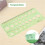 Green Plastic Circles Squares Hexagons Geometric Template Ruler 0-20cm 3