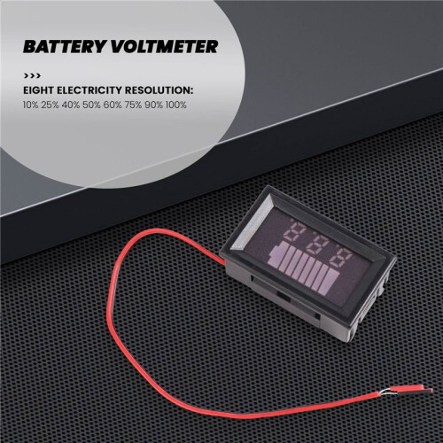 12V ACID Lead Battery Capacity Indicator Charge Level LED Tester  Voltmeter 2