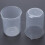 50mL Graduated Beaker Clear Plastic Measuring Cup for Lab 2 Pcs 3