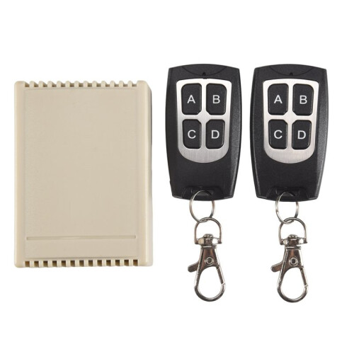 12V 4CH Channel 433Mhz Wireless Remote Control  Integrated Circuit With 2 Transmitter DIY Replace Parts Tool Kits
