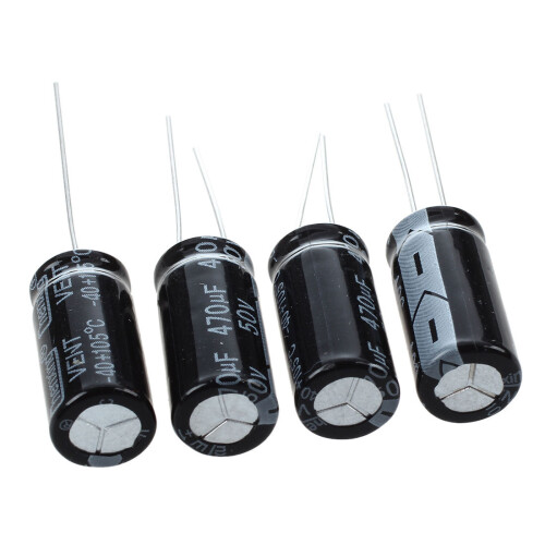 5 x 470uF 50V 105 Celsius Radial Electrolytic Capacitor 10x20mm 1