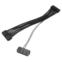 Power Supply Splitter, Dual PSU Cable Adapter 24 Pin 20+4 Pin ATX Motherboard Adapter Extension Cable Dual 24-Pin Mining Adapter 12 Inch (30CM)