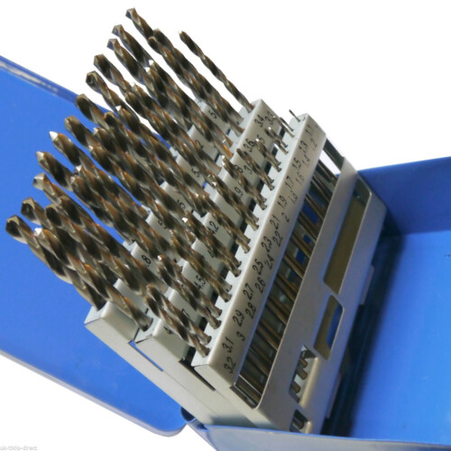 51pc Engineering Drill Bit Set Hss 1 - 6mm in 0.1mm Increments 2