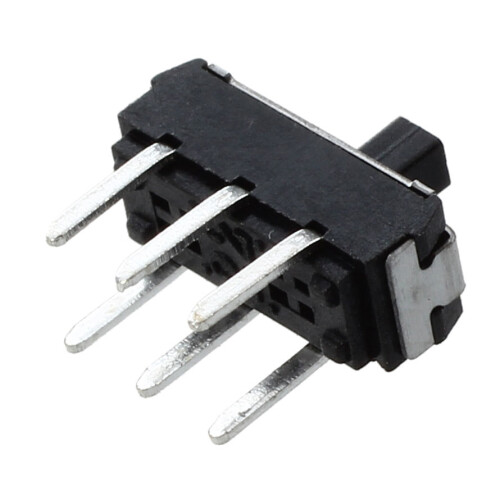 20 pezzi  / Off /  DPDT 2P2T 6 perno verticale DIP Slitta  9x4x3.5mm 1