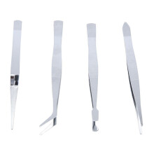 4St/Set Precisionspincett Rostfritt StåL Tjock Elektronik Pincett ÖGonbryn Pincett Anti-Sladd Makeup Reparation Multi Tools