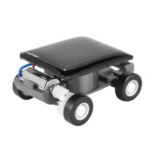 HöG Kvalitet Minsta Minibil Solar Power Toy Car Racer Pedagogisk Pryl Barn Barnleksaker HotsäLjande Solar Power Toy Svart