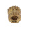 M2 x 3mm Brass Cylinder Knurled Threaded Round Insert Embedded Nuts 100pcs 8