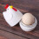 Chick-shaped 1 boiled egg steamer steamer pestle microwave egg cooker cooking tools kitchen gadgets accessories tools 8