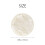 100X Perles Plate en Nacre Coquillage Rond 35mm Blanc 9