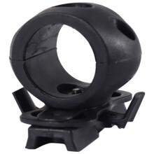 Snelle Ontgrendeling Zaklampklemhouder voor Snelle Helm Universeel (FAST, MICH, IBH, Enz. met Railhelm) 2,5 cm Diameter Zwart