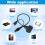 USB2.0 to  Adapter Cable 33cm for 2.5 Inch External SSD HDD 3