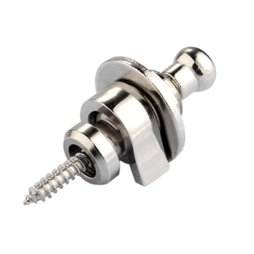 Premium Guitar Strap Locks and Buttons Security Quick Release Straplocks Strap Retainer System Nickel (Pack of 2)
