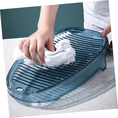 Mini Plastic Clothes Washboard NonSlip Design for Dormitory Laundry and Easy Hanging Drying 2