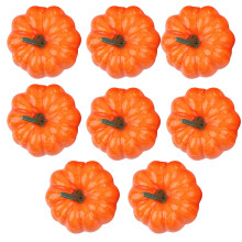 8 szt. sztucznych miniaturowych dyń, szczypana, jesienna dynia dekompresyjna do domu/ślubu/Święta Dziękczynienia/Halloween/dekoracji imprezowej,