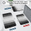 Microfiber Shag Bath Rug Non-Slip Absorbent 47x20 in 2
