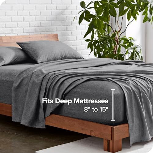 Queen Sheet Set – Double-Brushed Microfiber, 4-Piece, 2
