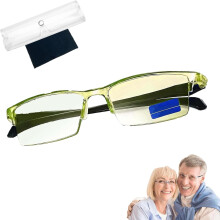 Blue Ease Optics-briller, klare automatiske zoomlæsebriller, smart look til både fjern og nær blå briller