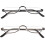 Halbrahmen-Lesebrille – Metall, 2 Paar 4