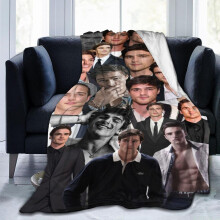Soft Wool Fleece Throw Blanket – Cozy Plush Blanket for Sofa, Office, Car, Camping, Yoga, Travel & Home Decoration – Compatible with Jacob Elordi
