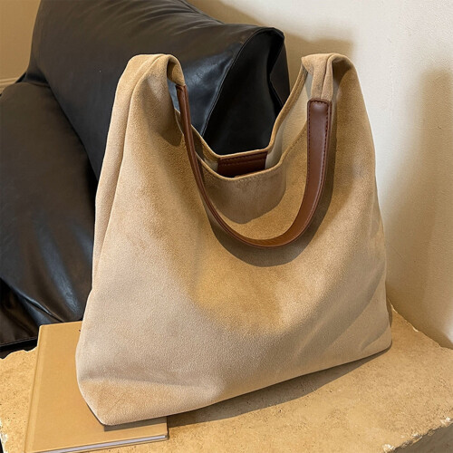 Τσάντα Tote για γυναίκες, τσάντες Hobo Slouchy, σουέτ τσάντα, τσάντα ώμου, δερμάτινες 2