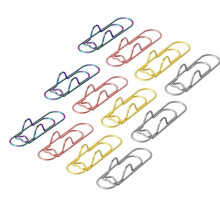 Paper Clip Pen Holder, Metal Pen Clips for Notebook - 12 Pcs Colorful Paper Clip Pen Holder Planner Accessories